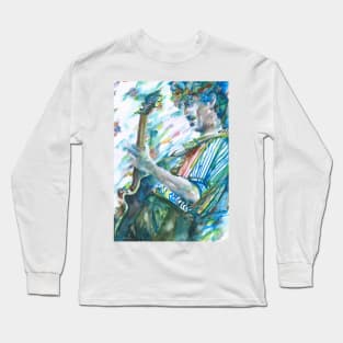 FRANK ZAPPA watercolor portrait .10 Long Sleeve T-Shirt